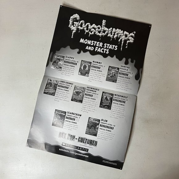 Vintage Goosebumps Night of the Living Dummy Scholastic Poster - Picture 2 of 11